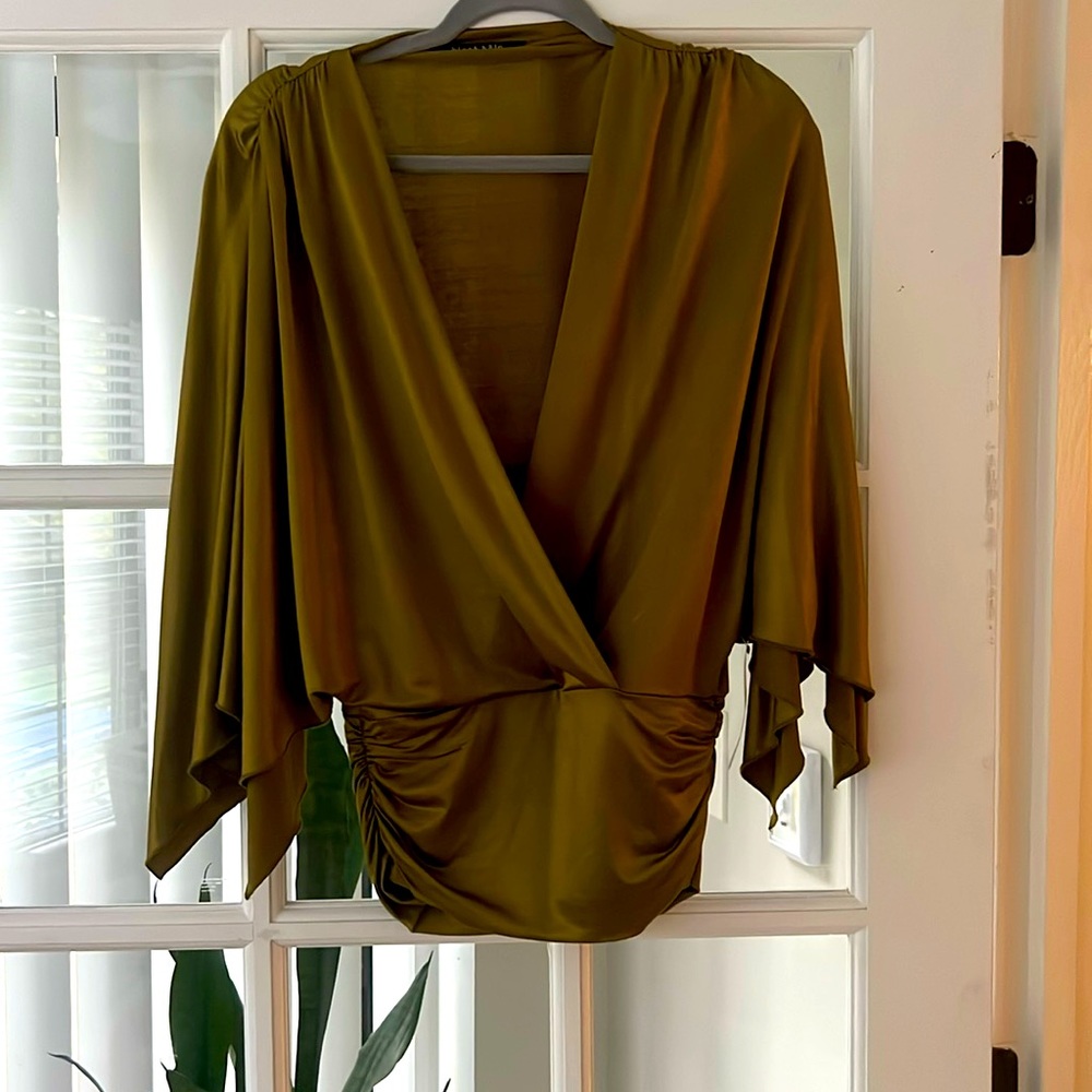 Olive green kimono